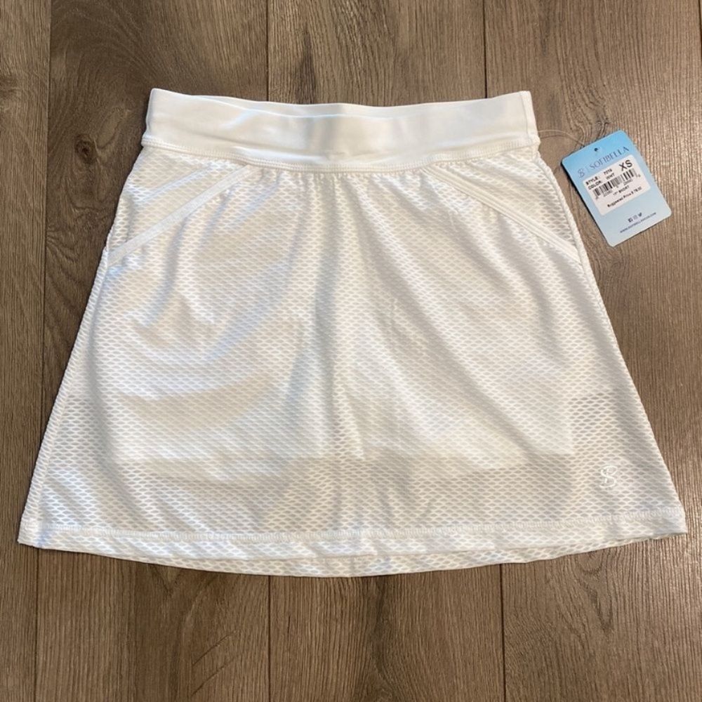Sofibella Airflow 17” White Tennis Golf Skirt Skort Size Xs